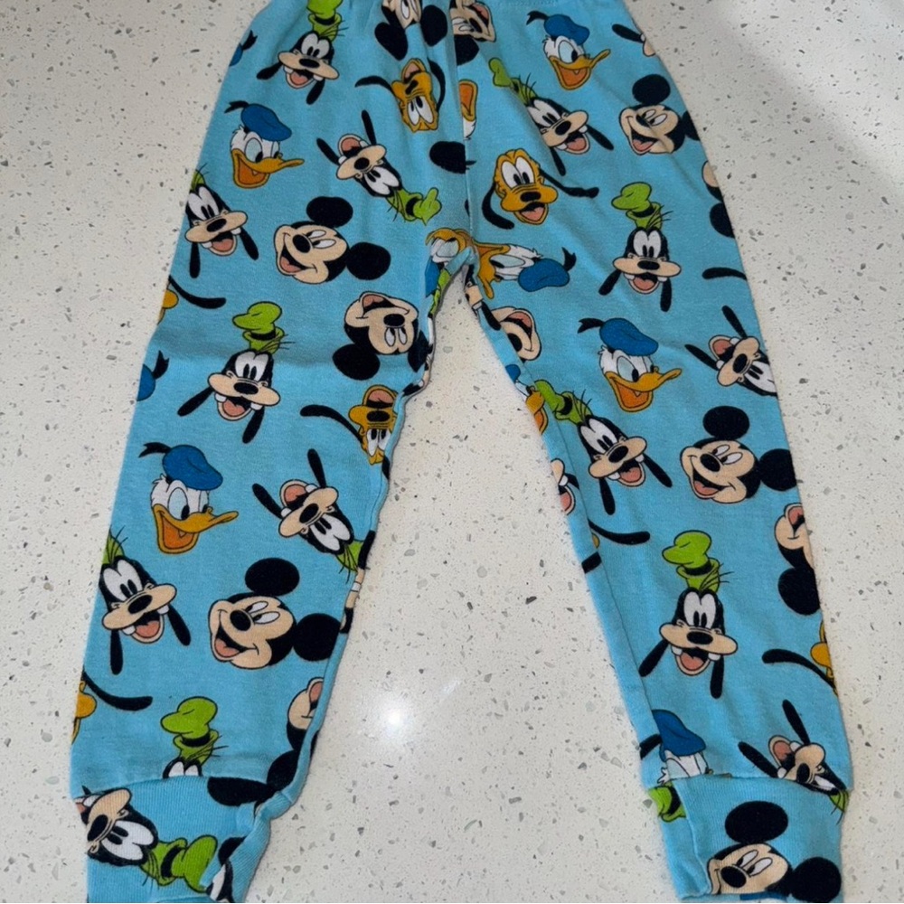 Disney Blue Character Kids Pajama Bottoms
